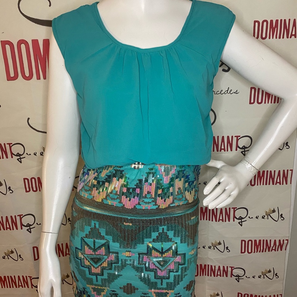 Turquoise Pink Dress